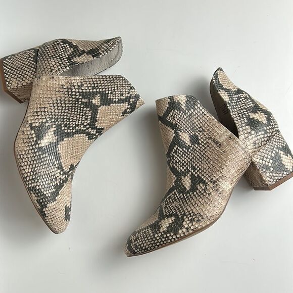 New Steve Madden Rookie Natural Snake Booties size 7.5 - Picture 7 of 8